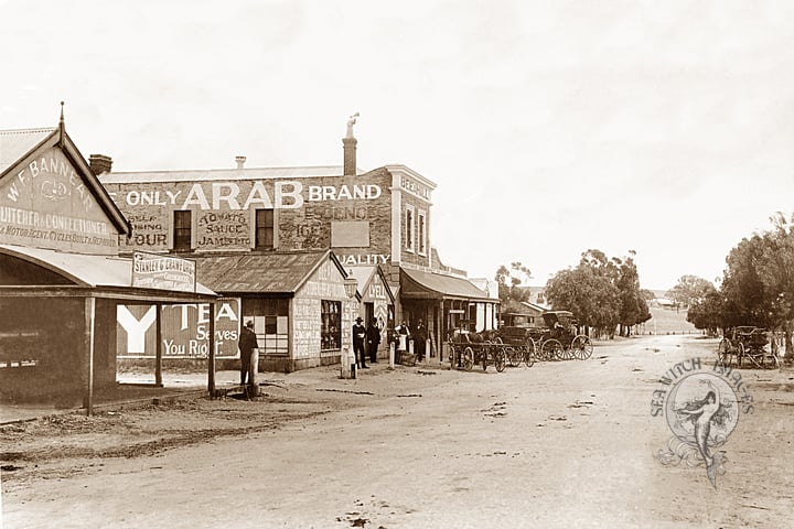 Main Street of Saddleworth, South Australia, 1912