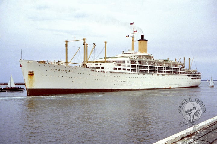 SS Oronsay Ocean Liner in White Livery, Post-1964