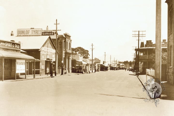 Main Street of Clare, South Australia with Morris Garage and Shops, 1933