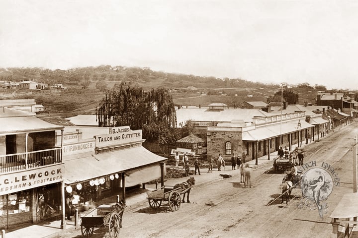 Main Street of Clare, South Australia, 1885