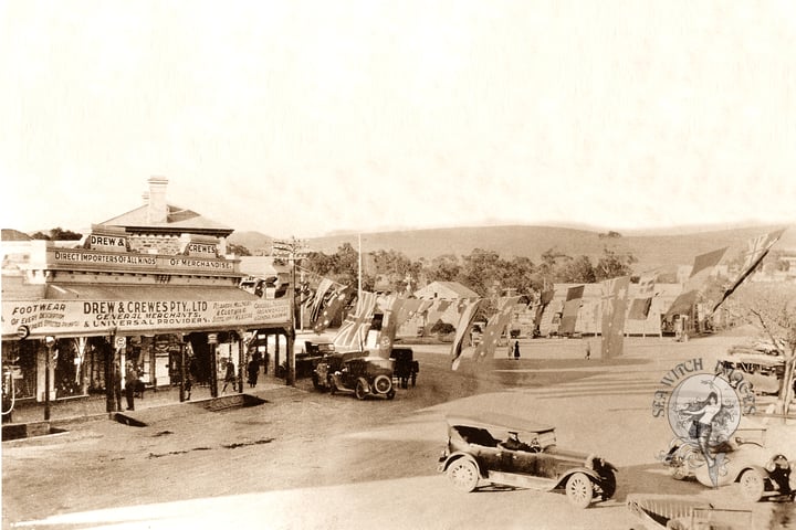 Empire Day Celebrations on Burra's Main Street, 1927