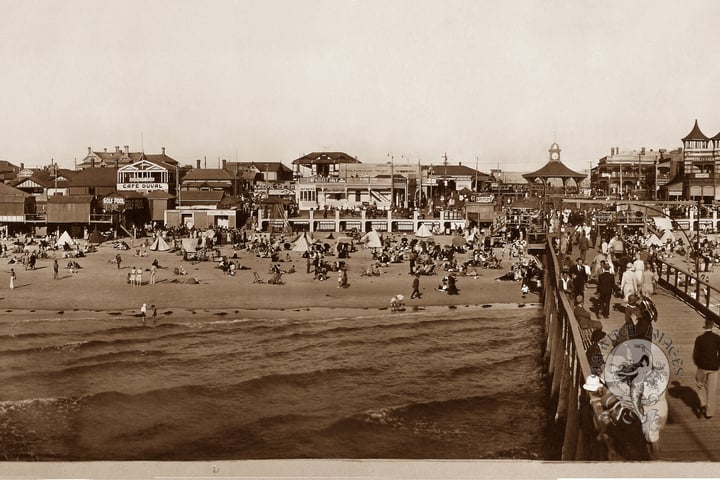 Panoramic View of Henley Beach from the Jetty, 1927